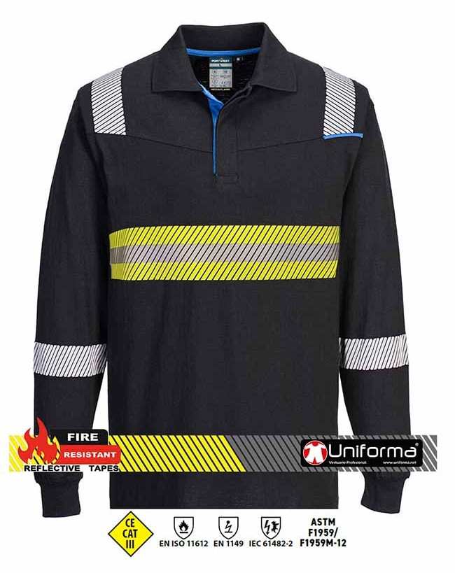 Polo Ignífugo con Reflectantes para ATEX - PFR71150