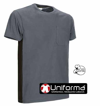Camiseta Bolsillo Bicolor - VL4123
