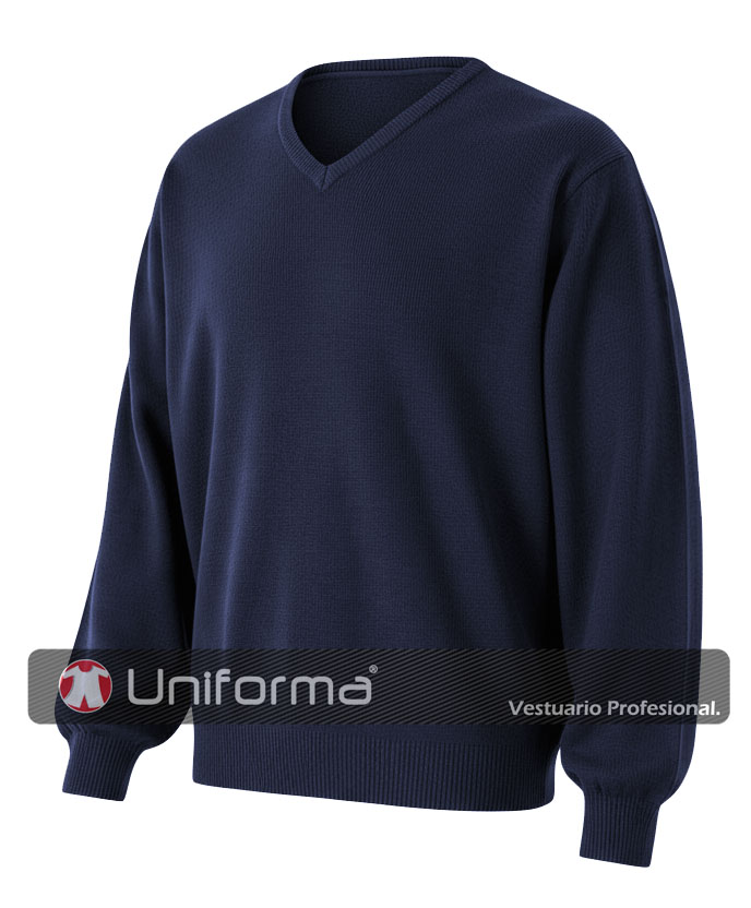 Jersey Punto Fino Cuello Pico - V104