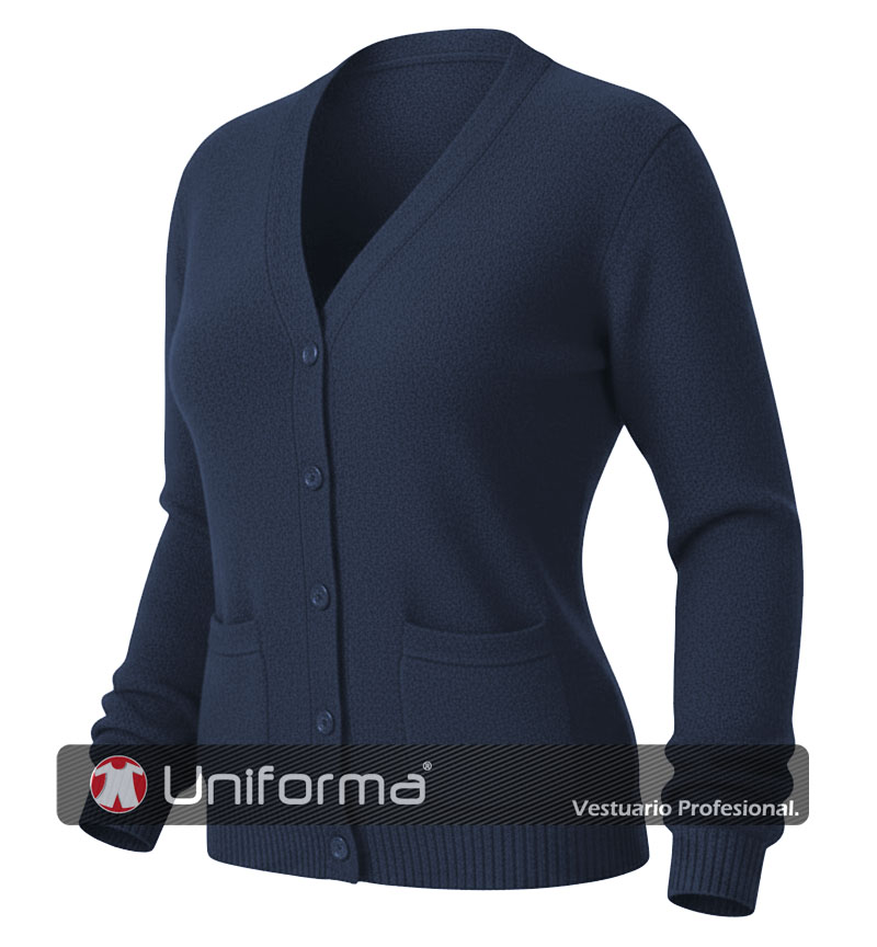 Rebeca Mujer Punto Cuello Pico - VL1540