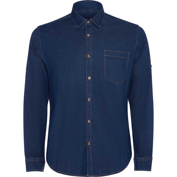 Camisa Vaquera Elástica Manga Larga - LY6706