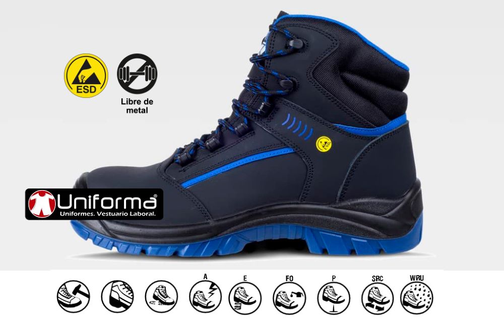 Bota Seguridad Piel Nobuck S3 SRC ESD - TP2911