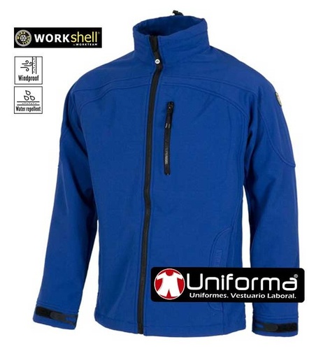 [TS9010] Cazadora Tipo Softshell  Manga ranglan - TS9010 (Azul Royal)