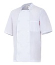 [V405201-02] Chaqueta de Cocina Botones Extra Fina - V405201 (Blanco)