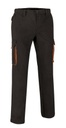 [VL2000-01] Pantalón Combinado Bicolor - VL2000 (Negro / naranja)