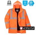 Parka alta visibilidad Naranja frío intenso tallas grandes - PRT30