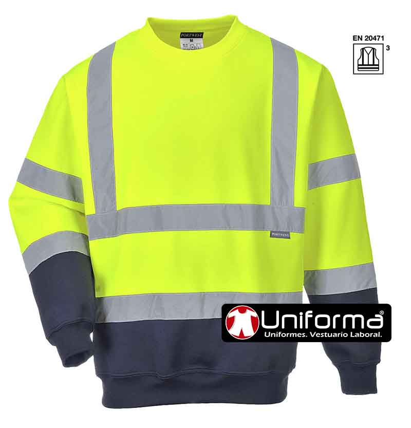 Sudadera Alta Visibilidad Clase 3 Bicolor - PB306