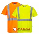 [PS190] Camiseta de alta visibilidad con bolsillo PS190 (Amarillo Fluor)