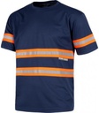 [TC3936-01] Camiseta Marino Bandas Reflectantes TC3936 (Marino / Naranja)
