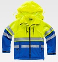 [TS9525] Softshell Alta visibilidad con Capucha - TS9525 (Amarillo / Azul Royal)