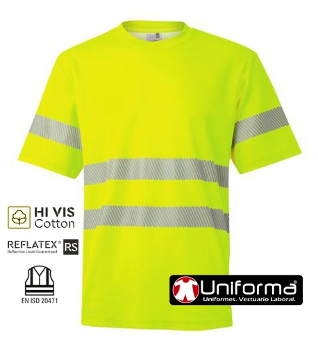 Camiseta Reflectante Bandas Segmentadas V305508