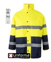 [V166] Parka Bicolor Altavisibilidad - V166 (Amarillo / Marino)