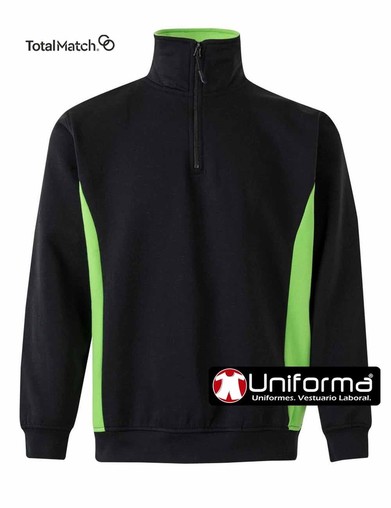 Sudadera Bicolor Cierre Cremallera - V105704