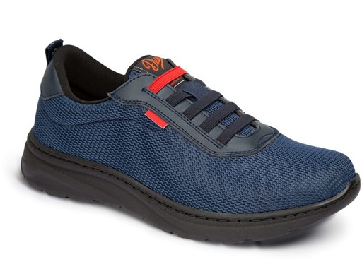 [DN4030] Zapatilla Ergonómica Cordones Elásticos - DN4030 (Azul Marino)
