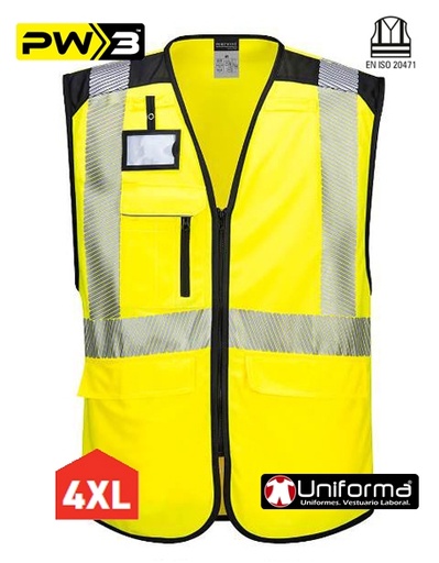 [PPW309] Chaleco Executive Alta Visibilidad Clase 2 -PPW309 (Amarillo Fluor)