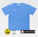 [TS6090] Camiseta ESD Antiestática Disipativa - TS6090 (Azul Celeste)
