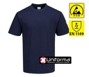 [PAS20] Camiseta Anti estática ESD Disipativa - PAS20 (Azul Marino)