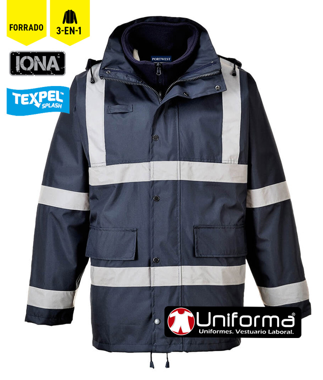 Chaqueta Impermeable con reflectantes - PS431