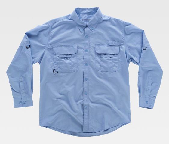 Camisa de nylon Safari con aberturas - TB8500