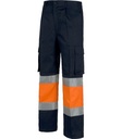 [TC4019] Pantalón Algodón Alta Visibilidad - TC4019 (Marino / Naranja)