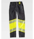 [TC2718] Pantalón Alta Visibilidad Bi-elástico - TC2718 (Negro / Amarillo)