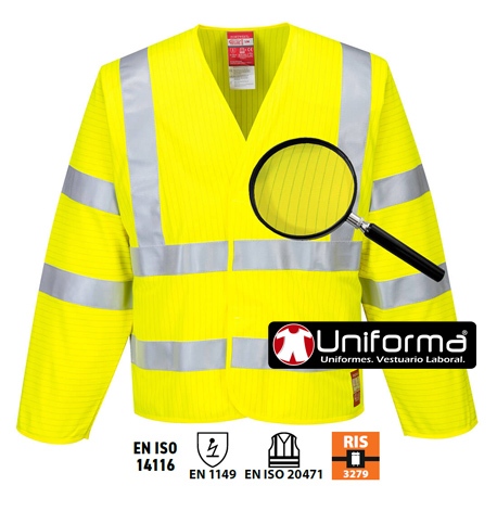 Chaqueta Alta Visibilidad Ignífuga - PFR85