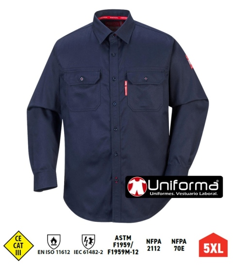 Camisa de trabajo Ignífuga - PFR89