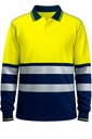 Polo Manga Larga Alta Visibilidad Bandas Segmentadas - PR1009