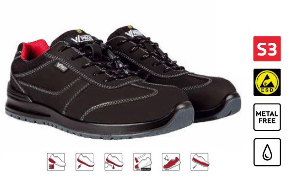 Zapato de Seguridad Piel Nobuck - V707101K