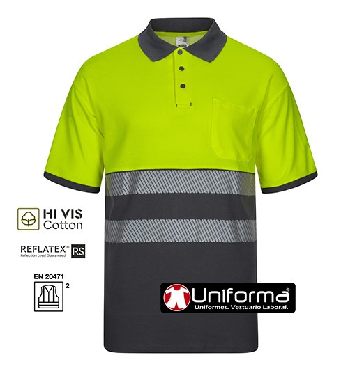 Polo Alta Visibilidad Algodón Bicolor V305523