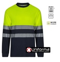 Camiseta Bicolor Alta Visibilidad con algodón - V305615
