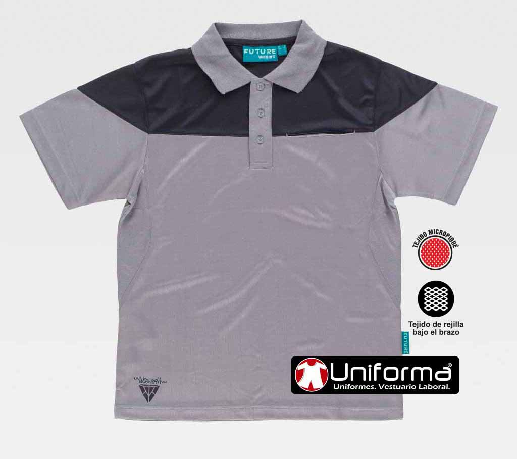 Polo Técnico Bicolor Microperforado -TWF2616