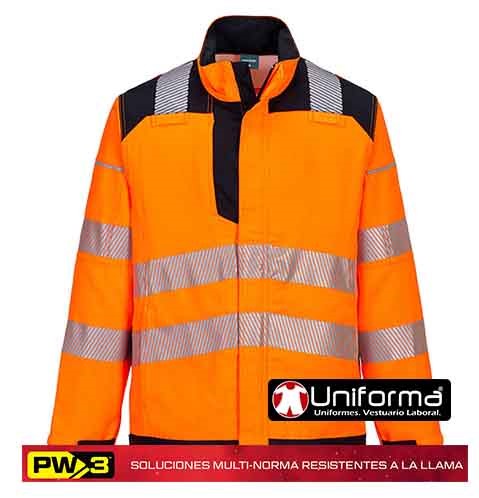 Chaqueta Naranja Resistente a la llama Reflectante - PFR722