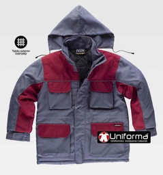 Parka Bicolor Acolchada con Vivos Reflectantes - TWF1858