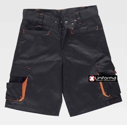 [TWF1617] Pantalón Corto Bicolor Multi Bolsillos - TWF1617