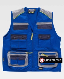 [TWF5854] Chaleco Safari Combinado Tricolor - TWF5854