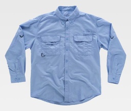 [Workteam B8500] Camisa de nylon Safari con aberturas - TB8500