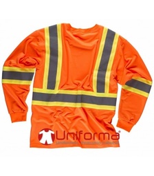 Camiseta Manga Larga Bandas Bicolor TC3633