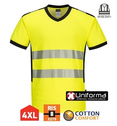 [PPW310] Camiseta Alta Visibilidad Cuello Pico - PPW310