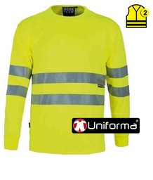 [TC3933] Camiseta Alta Visibilidad Manga Larga Clase 2  - TC3933