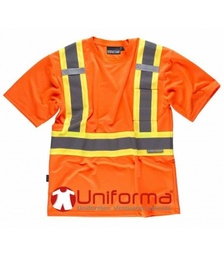 [TC3645] Camiseta Alta Visibilidad Clase 2 Banda Bicolor TC3645