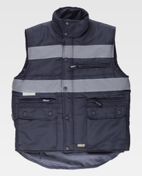 [TS3207] Chaleco Acolchado Bandas Reflectantes - TS3207