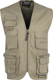 [TS3100] Chaleco Multibolsillos Tipo Safari -TS3100