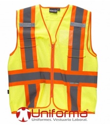 [TC3622] Chaleco Multibolsillos  con Reflectantes Bicolor - TC3622