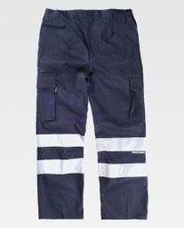 [TB1447] Pantalón Algodón con Bandas Reflectantes - TB1447
