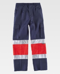 [TC4057] Pantalón Marino Rojo Alta Visibilidad - TC4057