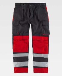 [TC2914] Pantalón Negro Combinado Reflectante - TC2914