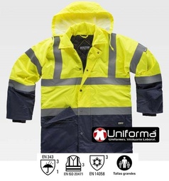 [TC3710] Parka Alta Visibilidad + Frío + Mal tiempo - TC3710