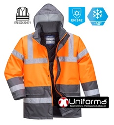 [PS467] Parka Bicolor Alta Visibilidad Frío Intenso - PS467