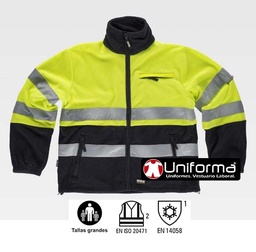 [TC4025] Chaqueta Polar Alta Visibilidad Tallas Grandes - TC4025